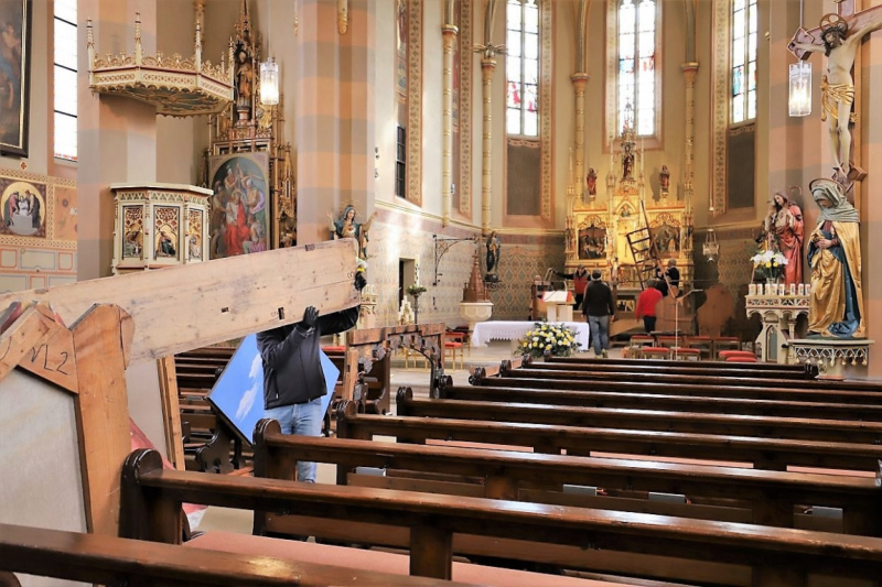 Abbau des Ostergrabes – ein gesellschaftliches Ereignis