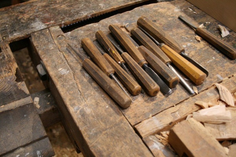 Beim Bildhauer Siegfried Krismer in Fiss