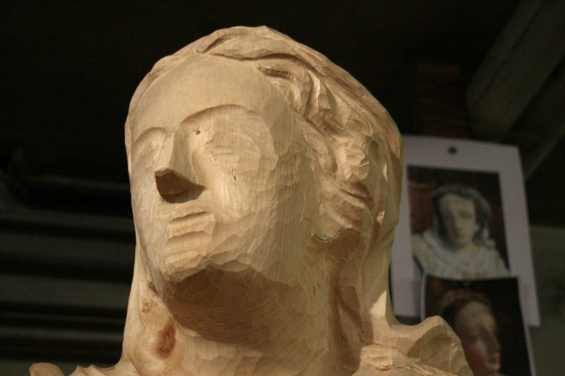 Beim Bildhauer Siegfried Krismer in Fiss