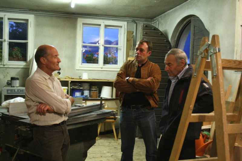 Beim Bildhauer Siegfried Krismer in Fiss