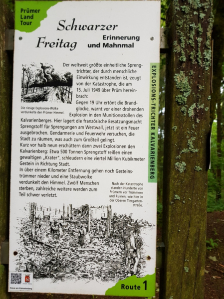 Explosion am Kalvarienberg in Prüm