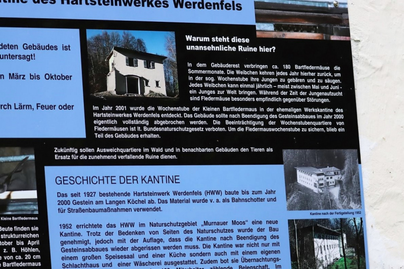 Das Hartsteinwerk Werdenfels war ein Steinbruch