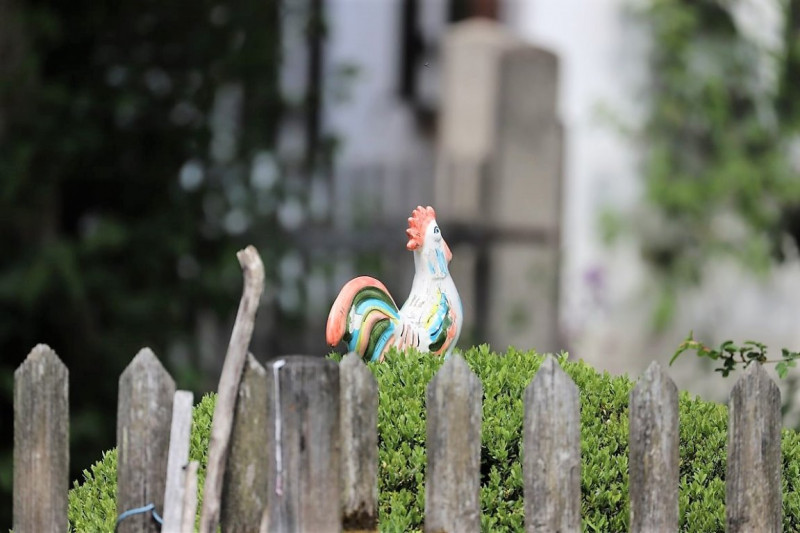 Lüftlmalerei in Oberammergau – „Gottvater in Wolken“