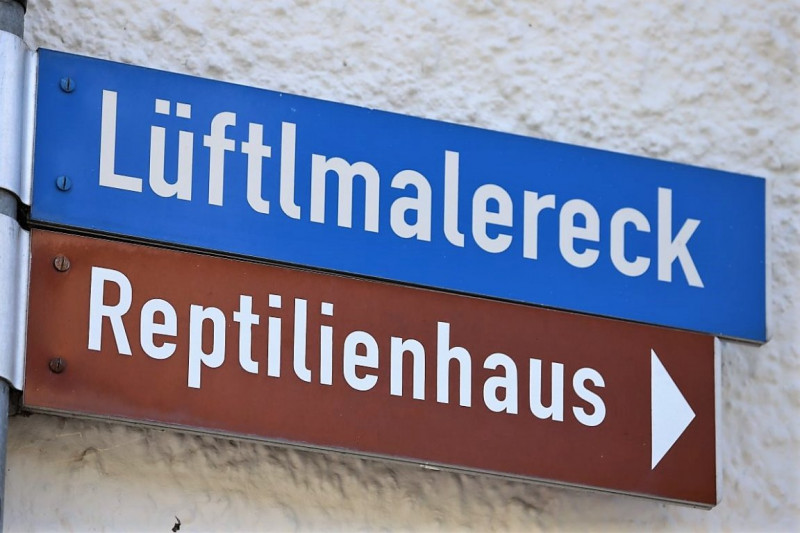 Lüftlmalerei in Oberammergau – „Gottvater in Wolken“