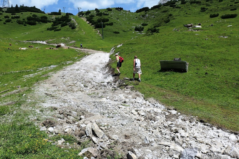 Marienbergjoch – Hochwasserschäden werden beseitigt