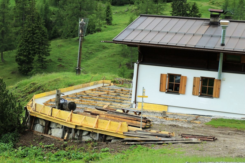 Sanierung Marienbergalpe Juni 2017