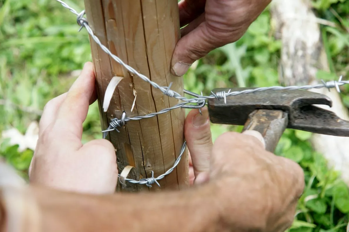 Mit dem Zäunen beginnt für die Almbauern die alljährliche Arbeit auf den Almen. (Foto: Knut Kuckel)