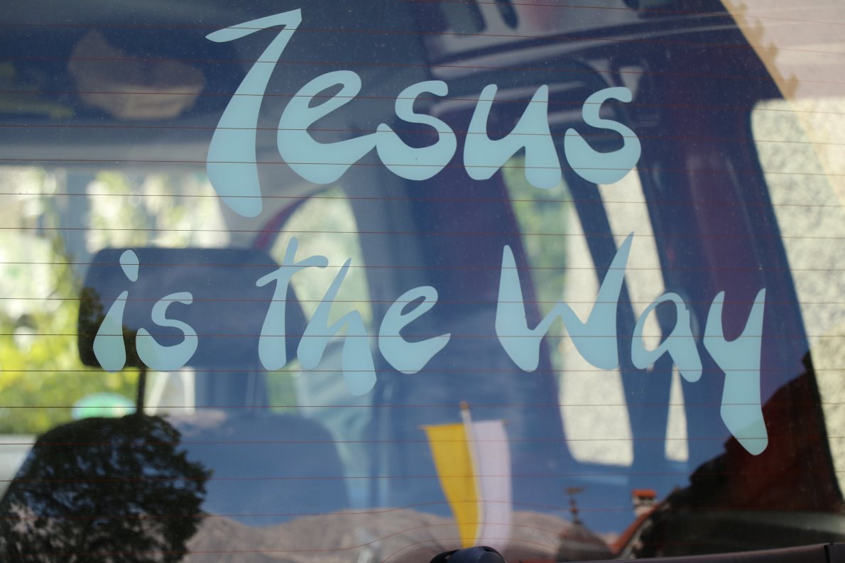 "Jesus is the Way" Bus von René Dorer. (Foto: Knut Kuckel)