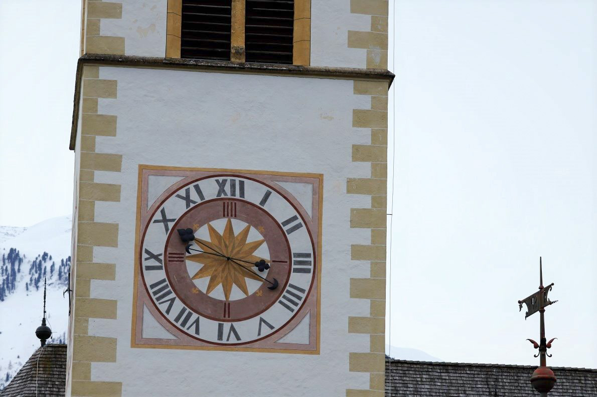 Kirchturm Pfarrkirche Untermieming. (Foto: Knut Kuckel)