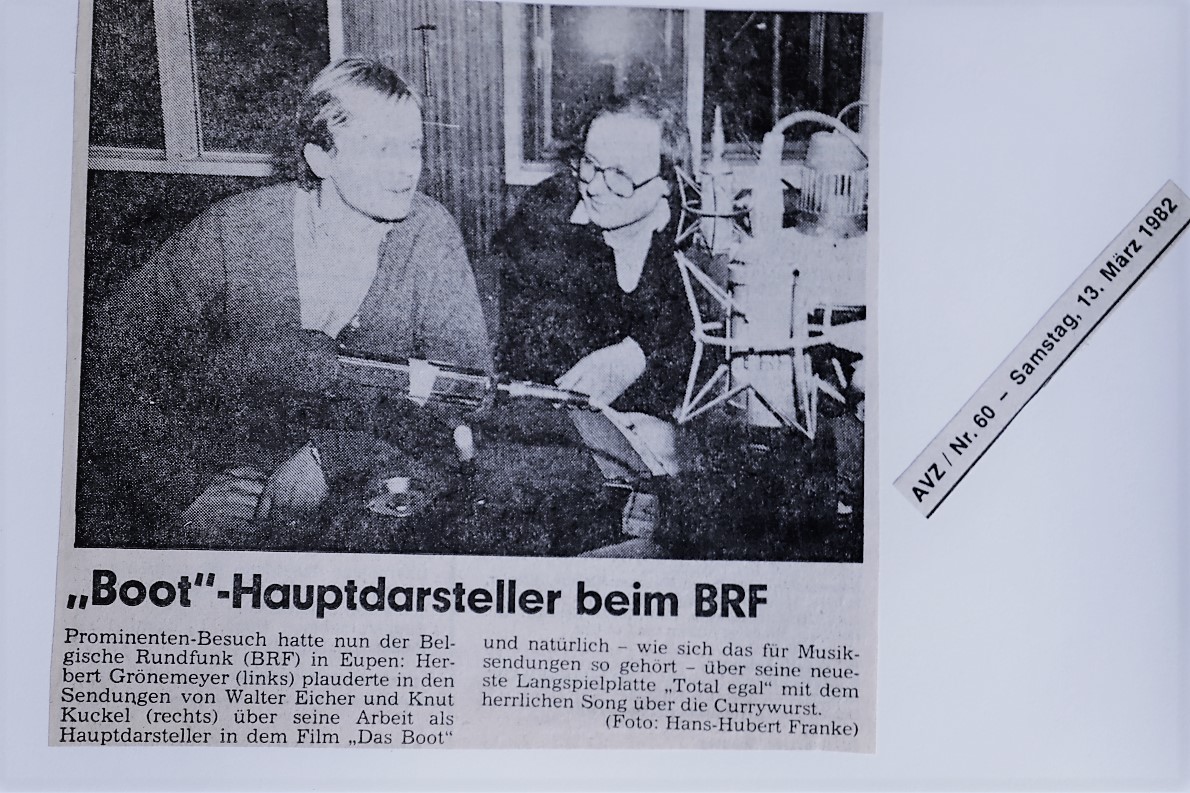 "Boot"-Hauptdarsteller beim BRF, AVZ, 13.03.1982 (Foto: Hans-Hubert Franke)