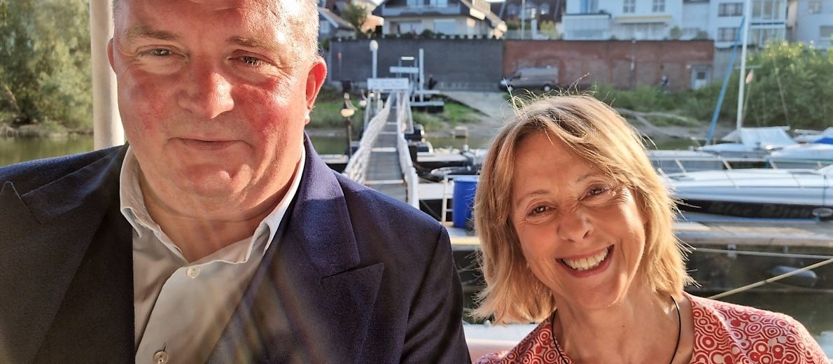 Jörg Thadeusz und Gisela Steinhauer (Foto: Knut Kuckel)