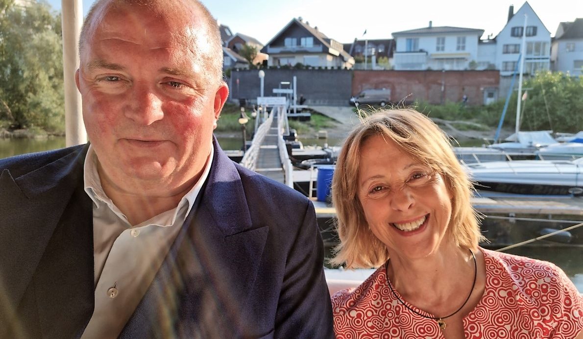 Jörg Thadeusz und Gisela Steinhauer (Foto: Knut Kuckel)