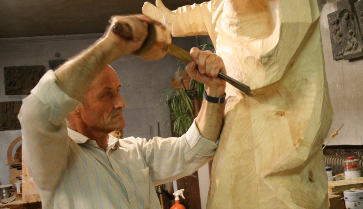 Bildhauer Siegfried Krismer (Foto: Knut Kuckel)